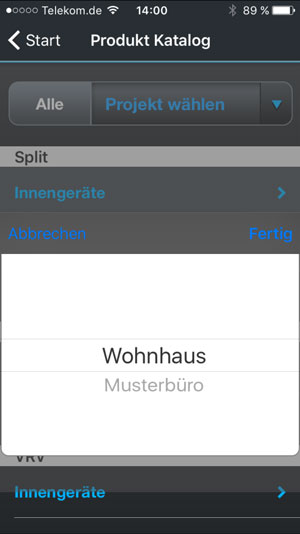 Screenshot - Produktkatalog